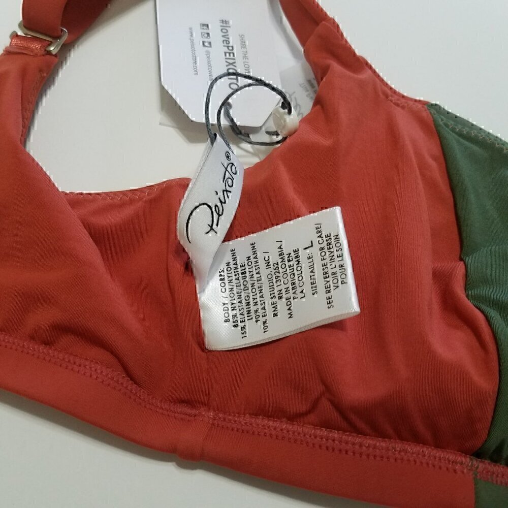 NWT Peixoto Revolve Swimwear Bikini Top Padded Size L - Picture 5 of 6